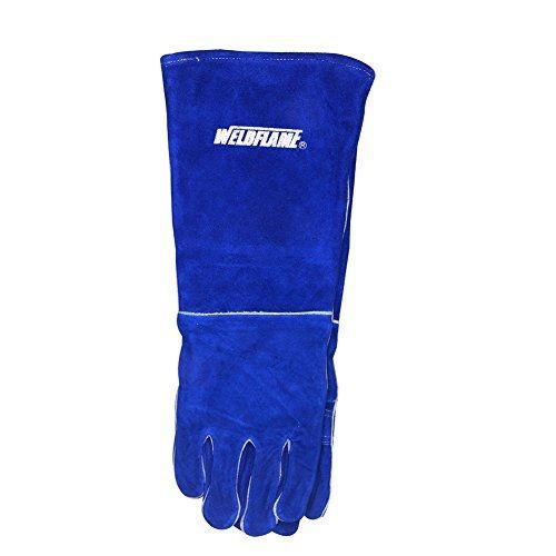 Weldflame weldflame 18&#034; fire-resistant welding gloves w/kevlar stitching for sale