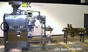 Used- Wrap Ade Model VSP 6R2 Vertical Strip Packaging Machine. Features stainles