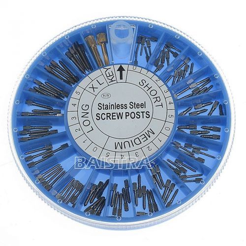 Dental Kits Refills Assorted YiY Stainless Steel-120 Conical Screw Posts