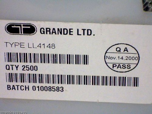 3625-PCS SMALL SIGNAL GENERAL PURPOSE GRANDE LL4148 4148