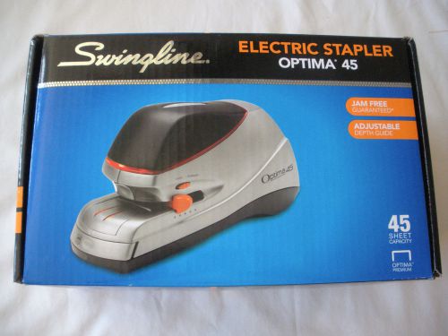 New SWINGLINE Optima 45 Electric Stapler Jam Free Adjustable Depth Guide