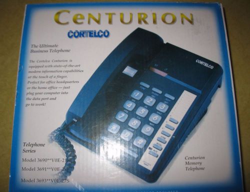 Cortelco Centurion Business Phone w/Message Waiting Light, Wall Mountable