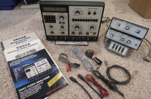 Sencore VA62 Universal Video Analyzer with manuals and extras (VC63, NT64, EX231
