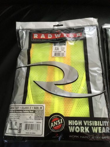 Radwear SV22-2 Mess Safety Vest &amp; Rainkist Adult Hooded Poncho (New)