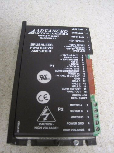 Advanced Motion Controls 12A6 Servo Amplifier B12A6L-INV Brushless PVM