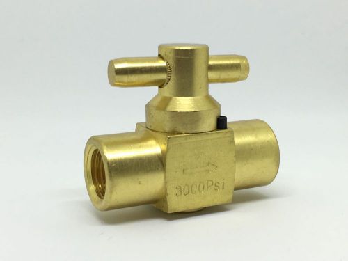 Carpet Cleaning - 3000 PSI Brass Shut-Off Ball Valve