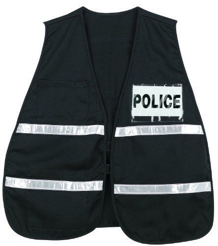 MCR Safety ICV207 Incident Command Polyester/Cotton Safety Vest with 1-Inch Whit