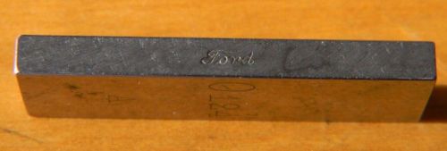 Vtg C.E.Johansson Ford Dearborn .124 inch gage Block Gauge Ford Logo Made in USA