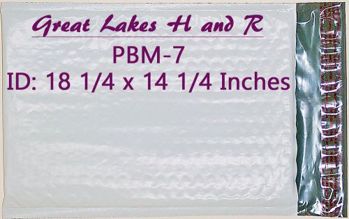 4 Size #7, Poly Bubble Cushioned Envelope Mailers, ID: 18.25&#034; x 14.25&#034;