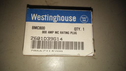 WESTINGHOUSE 8MC800 NOT IN ORIGINAL BOX 800A MC RATING PLUG SEE PICS #B45