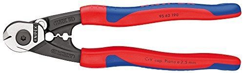 Knipex tools knipex - wire rope cutters-comfort grip - 95-62-190 for sale