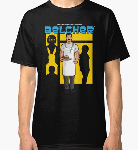 Bob&#039;s Burger Tina Belcher Men&#039;s Black Tees T-Shirt Clothing