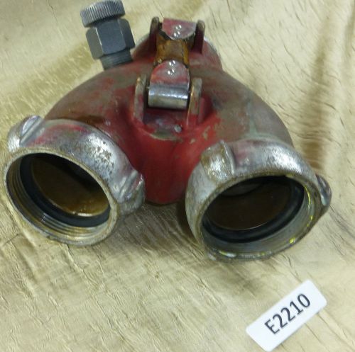 2.5&#034; NH fire hose 2 1/2 inch Akron Brass1262. tanker tender &#034;Y&#034; clapper valve