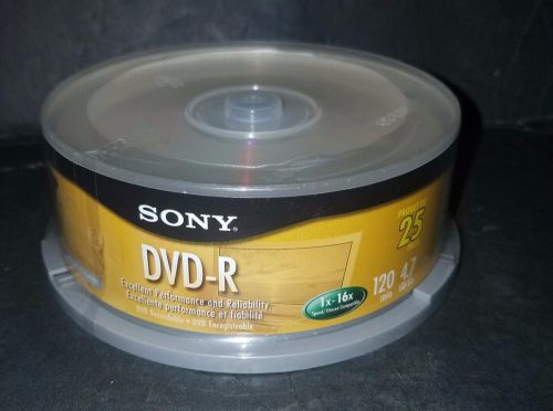 SONY DVD-R. 25 PACK