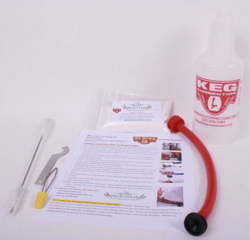 Kegconnection Kegerator Beer Line Cleaning Kit (CMBecker black plastic) NEW