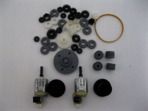 Used dc Motor With encoder Rubber Drive Belt Plastic Gears Good for Hobbiest
