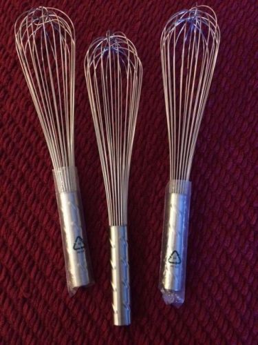 Vollrath Piano Whisk - 14&#034; - Set of 3
