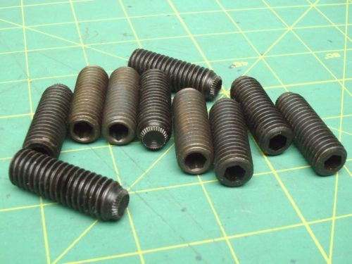 Socket set screw 1/2-13 x 1 1/2 knurled point black qty 10 #61623 for sale