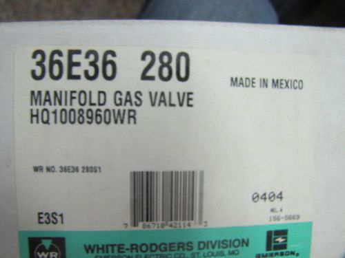 Furnace gas valve 36e36 280 white rodgers for sale