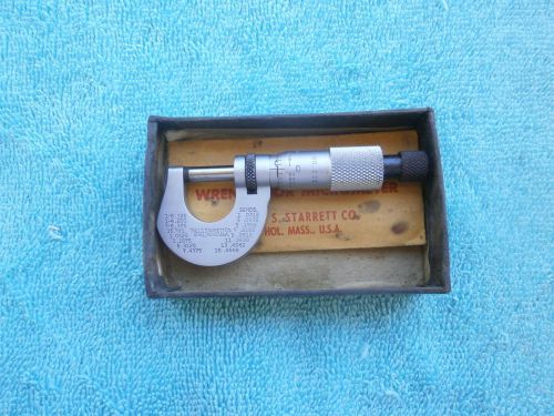 Starrett outside micrometer  model no.232  0-1/2  inch /.001 for sale