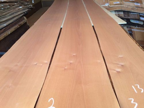 WOOD  ALDER   Veneer 116X7,10,11,total  3 pcs RAW VENEER . N1314.