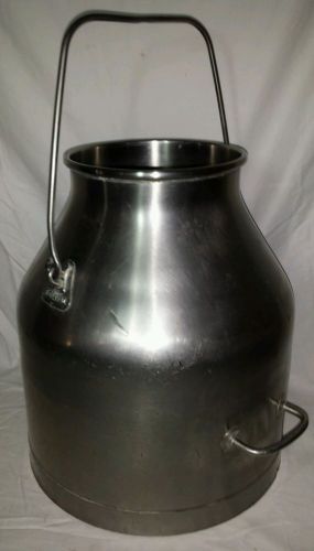 Vintage Stainless Steel DE LAVAL Milking Bucket Can Pail 5 Gallons cows goats