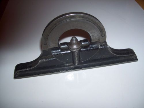 Vintage Starrett No. 490 Protractor Head w/ Level Machinist Inspection Tool