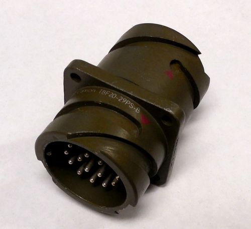 New itt cannon tbf20-29ps-b ca-b bayonet thru bulkhead 17 pin connector for sale