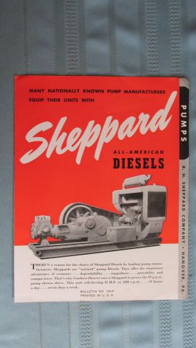1930&#039;s Sheppard All-American Diesel Engine Brochure-Hanover Pennsylvania