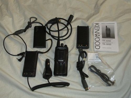 Kenwood tk-3200 protalk radio with accessories free shipping for sale