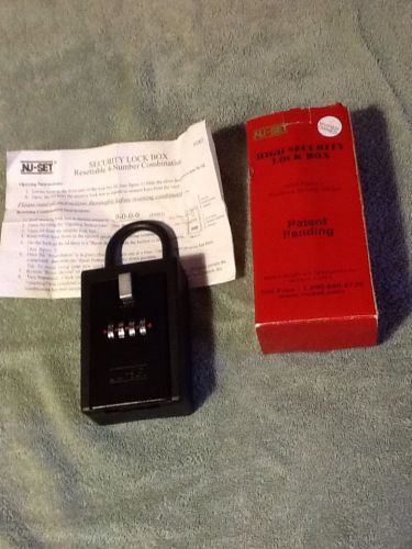 Nu-Set High Security Combination Lock Box. Mint In Box
