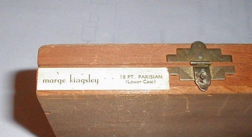 PARISIAN Type 18 Pt. L.C. Vintage KINGSLEY Hot Foil Stamping Machine