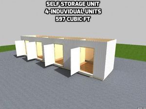 40&#039; ft shipping container 4 - self storage units 320 sqft 697 cubic ft x 4 for sale
