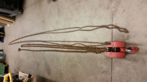 Cm 622 hand chain hoist 2 ton 28 ft lift for sale