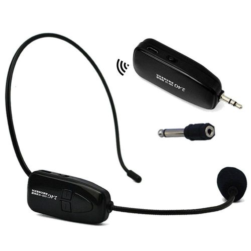 XIAOKOA 2.4G Wireless Microphone 40m Stable Wireless Transmission Headset And...