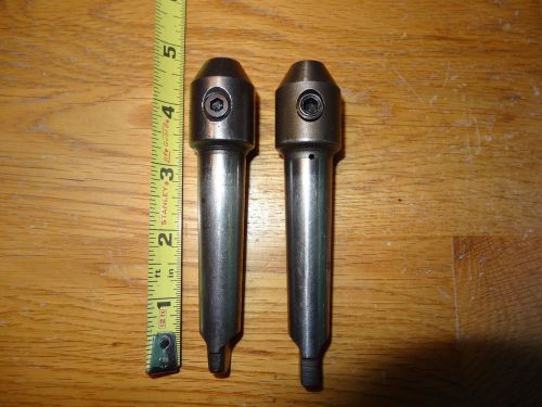 2 (two) weldon 3/8&#034;  tool holders  NO2 Morse taper.