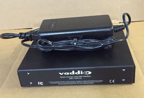 VADDIO 998-1105-019 QUICK CONNECT ONELINK INTERFACE W/ POWER SUPPLY