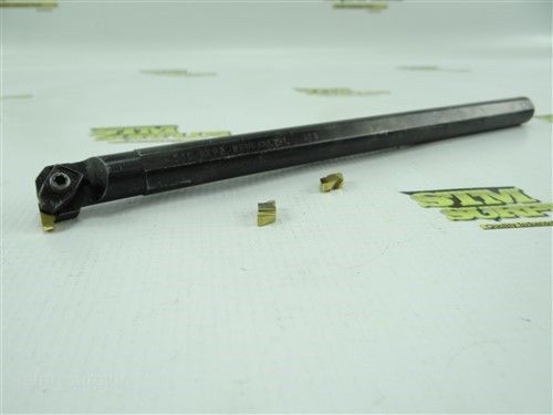 Kennametal indexable boring threading bar 5/8&#034; shank s10-ner2+ 3 new inserts for sale