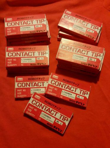 Copper contact tip HUGE LOT 17 boxes X10 * 170 tips total.....NEW IN BOX 1.2mm