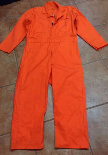 Men&#039;s Orange Red Kap Jumpsuit Coverall Size 44 Regular Halloween Costume Work