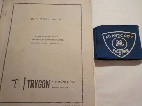 TRYGON CR20-150 S4828 INTERMEDIATE REGULATION SERIES INSTRUCTION MANUAL