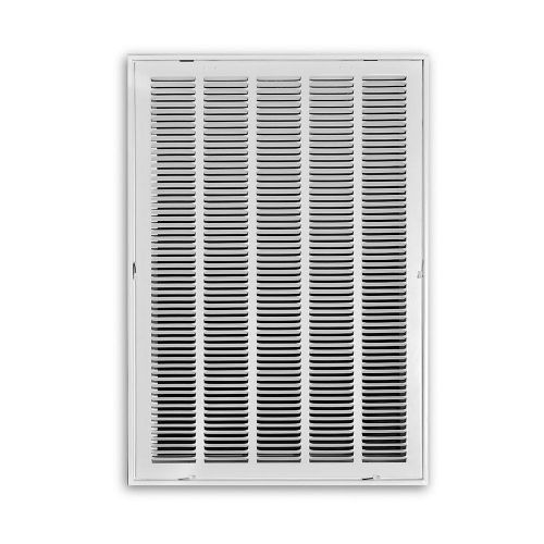 Truaire 20&#034; x 25&#034; return air filter grille white metal ac hvac ceiling wall vent for sale