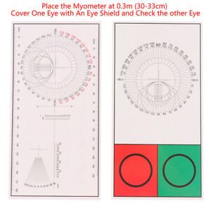 1Pcs Standardized Eye Chart Visual Testing Chart for Hospital Eye Occluder BH