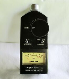 WORKING Vintage REALISTIC 33-2050 Sound Level Meter FISHER MCINTOSH TUBE AMP