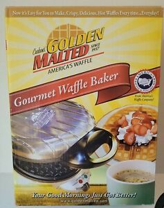 Pre-Owned Carbon&#039;s Golden Malted Gourmet Waffle Baker FREE US SHIPPING
