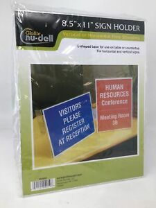 Artistic Products 35485Z Sign Holder Stand-Up L-Frame 8-1/2 x 11&#034; - Box of 6