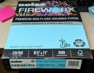 Boise Fireworx Colored Paper, Turbulent Turquoise - 500 count