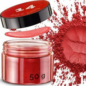 CRAFTISS Ruby Red Cosmetic Grade Mica Powder 1.7 Oz - 50g Natural