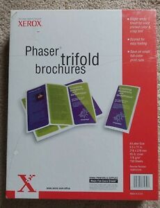 Xerox 103R01018 Tri-Fold Brochure Paper (8.5x11, 150 Sheets) NEW &amp; On SALE!