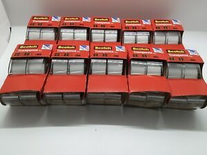 20 lot 3M Scotch Office Transparent Tape 3/4&#034; 250&#034; 10 Packs with 2 each
